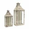 Wholesale ✔️ Iron & Glass Candle Lantern Set by Melrose 👏 -Melrose Shop D647267S 1