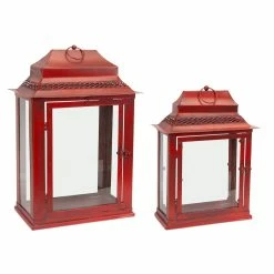 Best reviews of 🥰 Metal & Glass Candle Lantern Set by Melrose ⌛