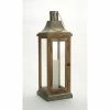 Coupon 🔔 39.5'' Natural Wood & Metal Lantern by Melrose 🧨 -Melrose Shop D647275S 1