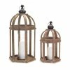 Cheap π Black and Brown Wood, Metal & Glass Lantern Set, 12'' & 28'' by Melrose β 2 Cheap π Black and Brown Wood, Metal & Glass Lantern Set, 12'' & 28'' by Melrose β -Melrose Shop D647284S 1