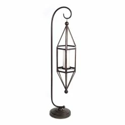 Best reviews of 😍 45.5'' Antique Brown Metal Hanging Lantern with Stand by Melrose 😍