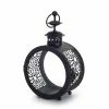 Outlet 😉 9" Black Iron & Glass Lantern by Melrose 🧨 -Melrose Shop D647306S 1