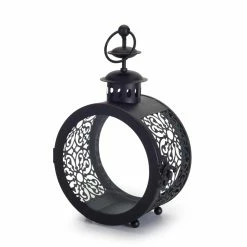 Outlet 😉 9" Black Iron & Glass Lantern by Melrose 🧨