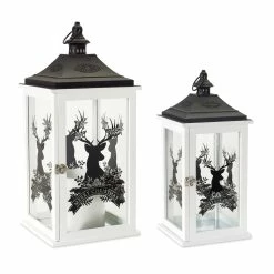 Best Pirce 🛒 Merry 🎄 Christmas Lantern Set, 22.5, 17.75" by Melrose 😀