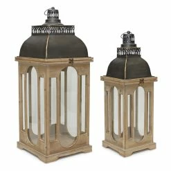 Best deal ⌛ Wooden Lantern Set, 26.25" & 32.25" by Melrose 👍