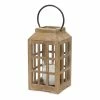 Brand new 👏 17" Weathered Wooden Lantern by Melrose 🧨 -Melrose Shop D647319S 1
