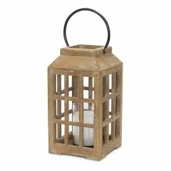 Brand new 👏 17" Weathered Wooden Lantern by Melrose 🧨