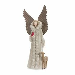 Best Sale ❤️ 16.5" Resin Angel With Deer Figurine by Melrose 💯