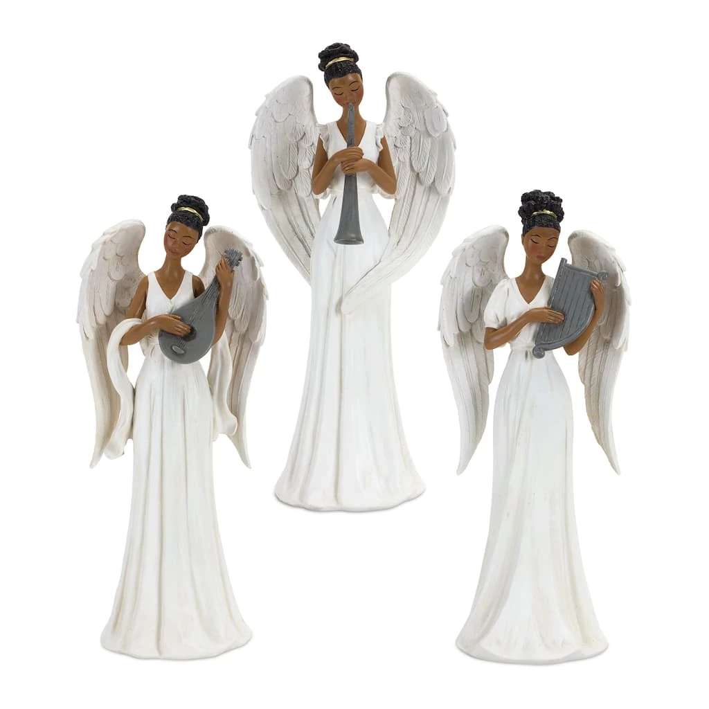 Deals π 10" Angels With Instrument Figurine Set by Melrose π 3 Deals π 10" Angels With Instrument Figurine Set by Melrose π