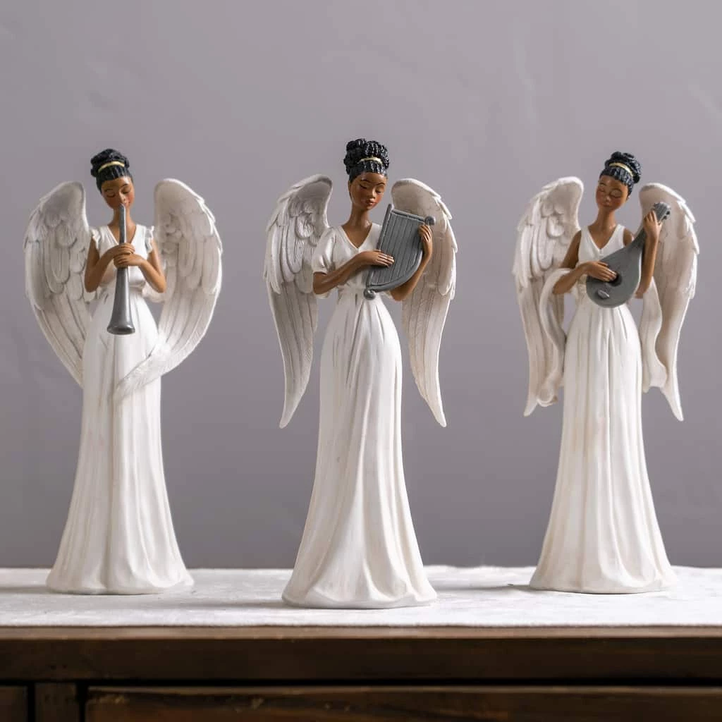 Deals π 10" Angels With Instrument Figurine Set by Melrose π 7 Deals π 10" Angels With Instrument Figurine Set by Melrose π - Image 5