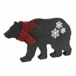 Hot Sale ⌛ 11" Resin Bear With Scarf Figurine by Melrose 🌟