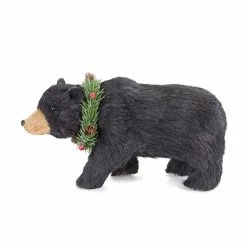 Hot Sale 🛒 Bear With Wreath Figurine Set by Melrose ✨ -Melrose Shop D663160S 3