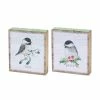 Cheap ❤️ 6" Chickadee Block Sign Set, 6ct. by Melrose 🥰 -Melrose Shop D663176S 1