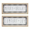 Best Sale 🔔 Comfort + Joy & Merry + Bright Frame Set by Melrose 🧨 -Melrose Shop D663180S 1