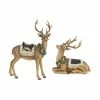 Coupon 🥰 Holiday Deer Figurine Set, 9.5" & 15.75" by Melrose 🎁 -Melrose Shop D663187S 1
