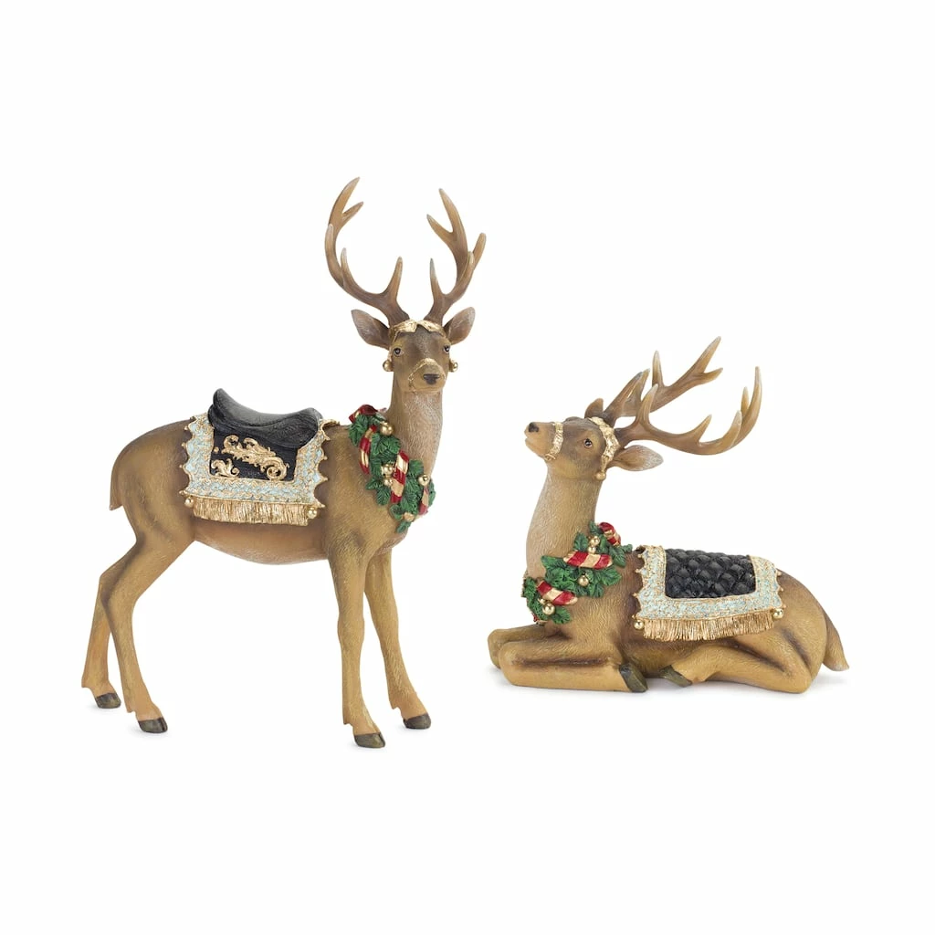 Coupon π₯° Holiday Deer Figurine Set, 9.5" & 15.75" by Melrose π 3 Coupon π₯° Holiday Deer Figurine Set, 9.5" & 15.75" by Melrose π