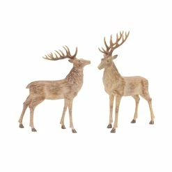 Top 10 ๐ Weathered Faux Wood Deer Figurine Set, 13.5" & 14.75" by Melrose ๐ฅฐ
