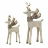 Deals 🔥 Whitewashed Deer Figurine Set, 8.25" & 11.75" by Melrose ⌛ -Melrose Shop D663193S 1