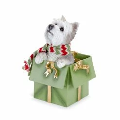 Outlet ⭐ Dog in Present Figurine Set, 11" & 11.5" by Melrose ❤️ 7 Outlet ⭐ Dog in Present Figurine Set, 11" & 11.5" by Melrose ❤️ -Melrose Shop D663201S 3