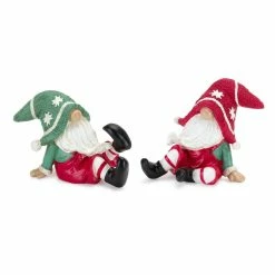 Best deal 👏 Holiday Gnome Figurine Set, 4" & 4.25" by Melrose 🎁
