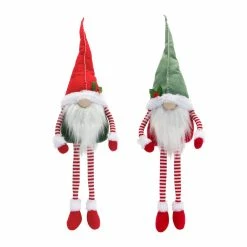 Buy 🤩 18" Holiday Gnome with Dangling Legs Plush Figurine Set by Melrose ✔️