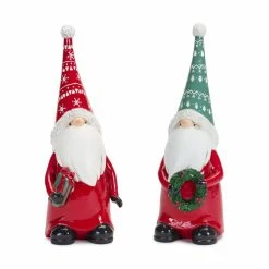 Best Sale 💯 9" Holiday Gnome with Wreath & Package Figurine Set by Melrose 🥰