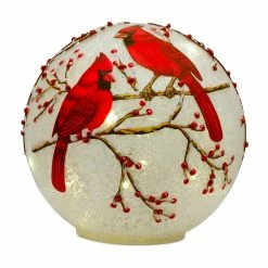 Hot Sale 🌟 Cardinal LED Glass Globe Set, 4.5", 6" & 7" by Melrose ⭐ -Melrose Shop D663225S 3
