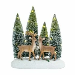 Discount 🎉 11.25" LED Deer & Trees Decoration by Melrose ❤️
