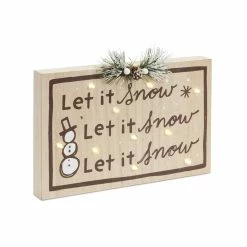 Best Pirce π Holiday & Snow LED Sign Set, 8" & 9.25" by Melrose π 7 Best Pirce π Holiday & Snow LED Sign Set, 8" & 9.25" by Melrose π -Melrose Shop D663228S 3