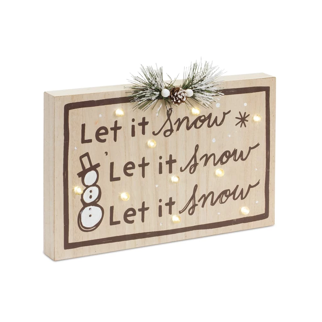 Best Pirce π Holiday & Snow LED Sign Set, 8" & 9.25" by Melrose π 5 Best Pirce π Holiday & Snow LED Sign Set, 8" & 9.25" by Melrose π - Image 3