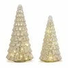 Best Pirce 🛒 Silver LED Glass ❄ Christmas Tree Set, 12.75" & 15.75" by Melrose 💯 -Melrose Shop D663235S 1