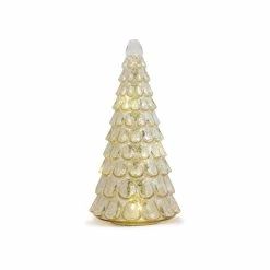 Best Pirce 🛒 Silver LED Glass ❄ Christmas Tree Set, 12.75" & 15.75" by Melrose 💯 -Melrose Shop D663235S 3