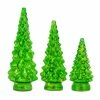 Flash Sale 🛒 Green LED Glass ❄ Christmas Tree Set, 10", 13.25" & 15.5" by Melrose 🛒 -Melrose Shop D663236S 1