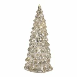 Brand new 🎁 LED Glass ❄ Christmas Tree Set, 6.5", 7.75", 10" & 12" by Melrose 🧨 -Melrose Shop D663240S 5