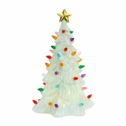 Cheapest ❤️ 12.5" White 🎅 Christmas Tree Decoration with Lights by Melrose 🔔