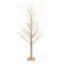 Best reviews of β€οΈ 48" Gold LED Twig Tree Decoration by Melrose π§¨