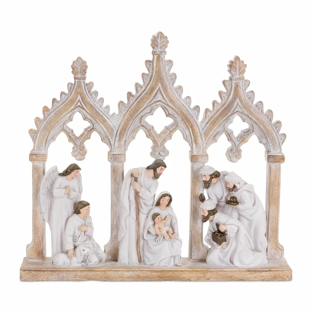 Best Sale π 11" Nativity Scene with Arches by Melrose π€© 3 Best Sale π 11" Nativity Scene with Arches by Melrose π€©