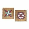 Coupon 😀 16.5" Quilt Square Plaque Set by Melrose 🎁 -Melrose Shop D663267S 1
