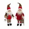 Promo 🥰 25.25" Ski & Sled Santa Figurine Set by Melrose 💯 -Melrose Shop D663276S 1