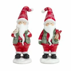 Coupon 🔔 8.5" Santa Figurine Set by Melrose ❤️