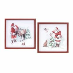 Hot Sale 𧨠14" Santa & Animal Frame Set by Melrose π€©