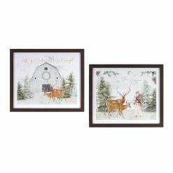 Buy 🔥 13" Santa & Deer Frame Set by Melrose ⭐