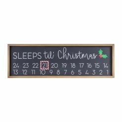 Discount 🛒 10" Sleeps 'til 🎅 Christmas Sign by Melrose 🔥