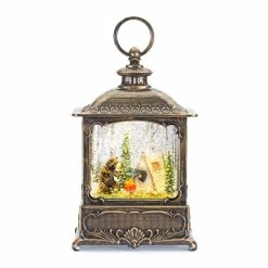 Melrose Shop 28 Budget π 10" Snow Globe With Bear Camp Fire by Melrose π
