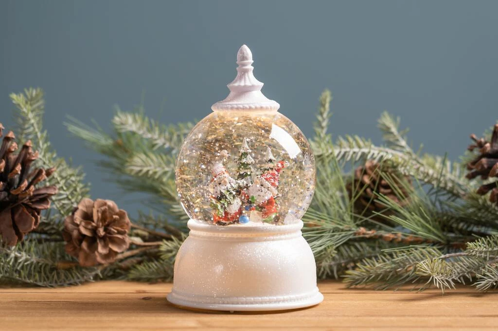 Wholesale π― 7" Snow Globe With Gnome & Tree by Melrose π€© 4 Wholesale π― 7" Snow Globe With Gnome & Tree by Melrose π€© - Image 2