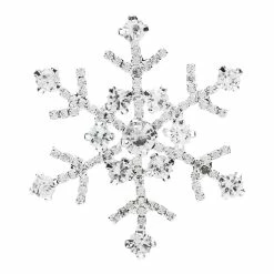 Outlet 🔥 2" Iron & Glass Snowflake Candle Pin Set by Melrose 😍 -Melrose Shop D663317S 3