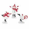 Cheapest 🧨 Resin Snowman On Skates Figurine Set by Melrose 🤩 -Melrose Shop D663323S 1