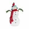 Budget ⭐ 13" Resin Snowman With Cardinals Figurine by Melrose 🔔 -Melrose Shop D663324S 1