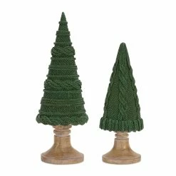 Outlet 👍 Green Resin Holiday Tree Décor Set by Melrose ⭐