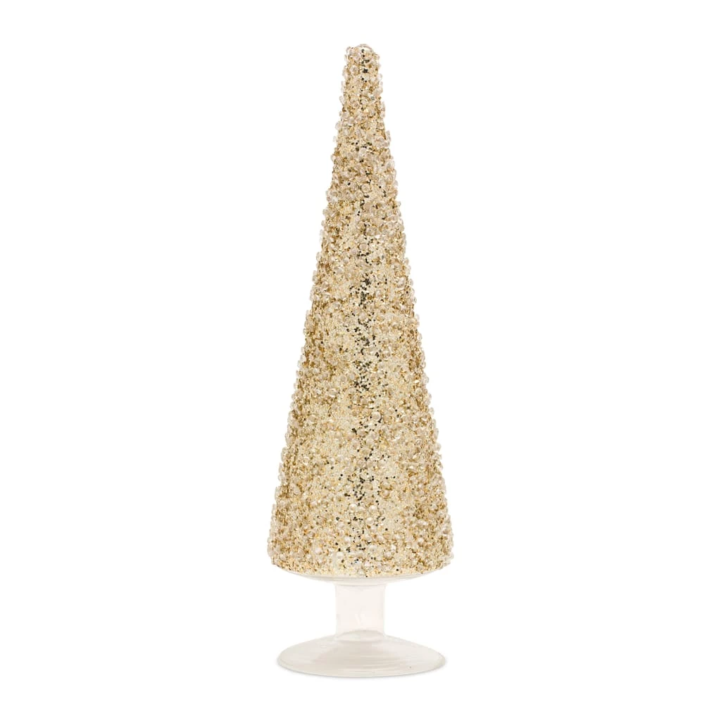 Promo π Gold & Silver Glass Holiday Tree Décor Set, 8.25" & 11.5" by Melrose π 4 Promo π Gold & Silver Glass Holiday Tree Décor Set, 8.25" & 11.5" by Melrose π - Image 2